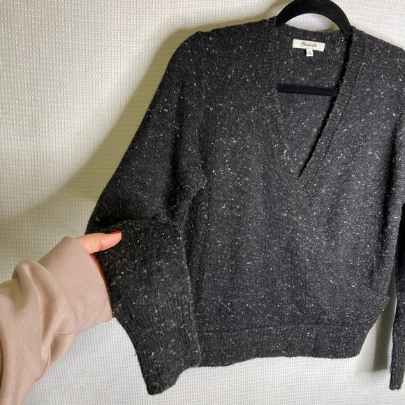 Madewell | Donegal Wrap-Front Pullover Sweater Medium‎ - Picture 4 of 8